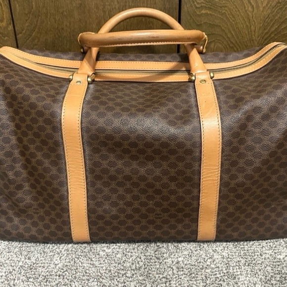Other - Authentic Celine Brown Patterned travel bag